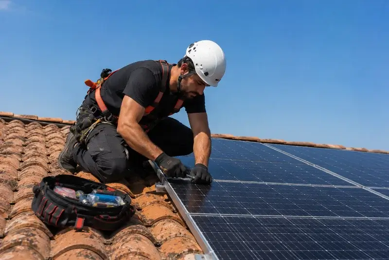 Maintenance et monitoring de panneaux solaires à Hinx